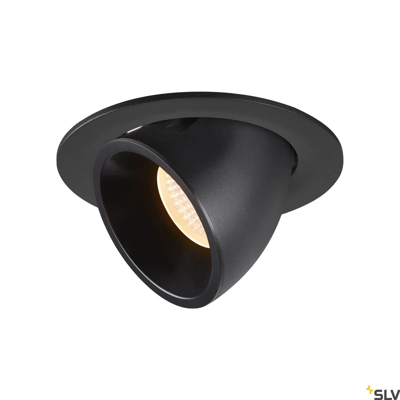 SLV NUMINOS® GIMBLE L, Deckeneinbauleuchte schwarz 2700K 40°