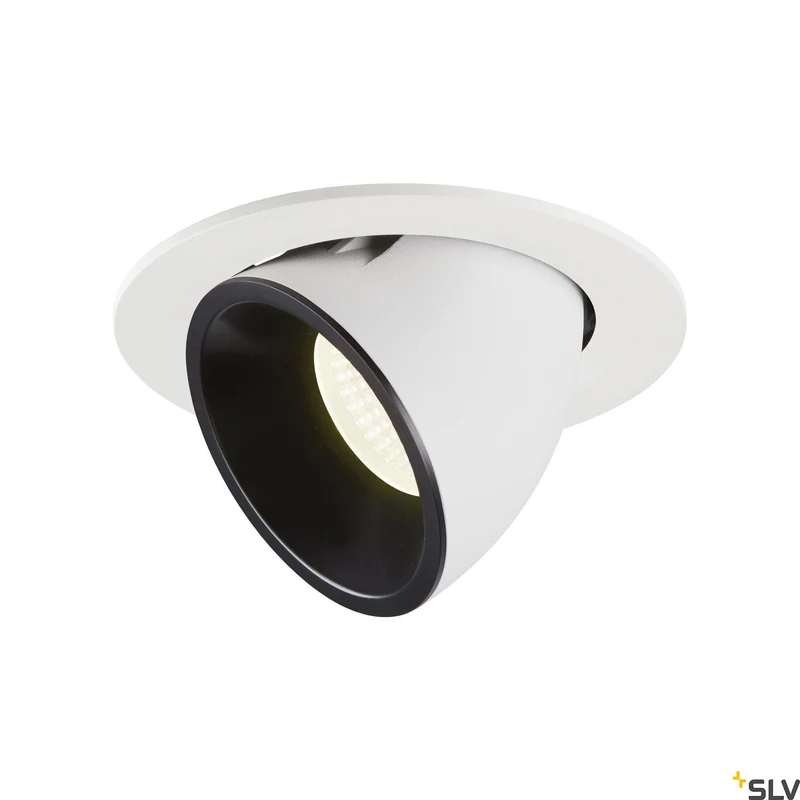 SLV NUMINOS® GIMBLE L, Deckeneinbauleuchte weiß / schwarz 4000K 40°
