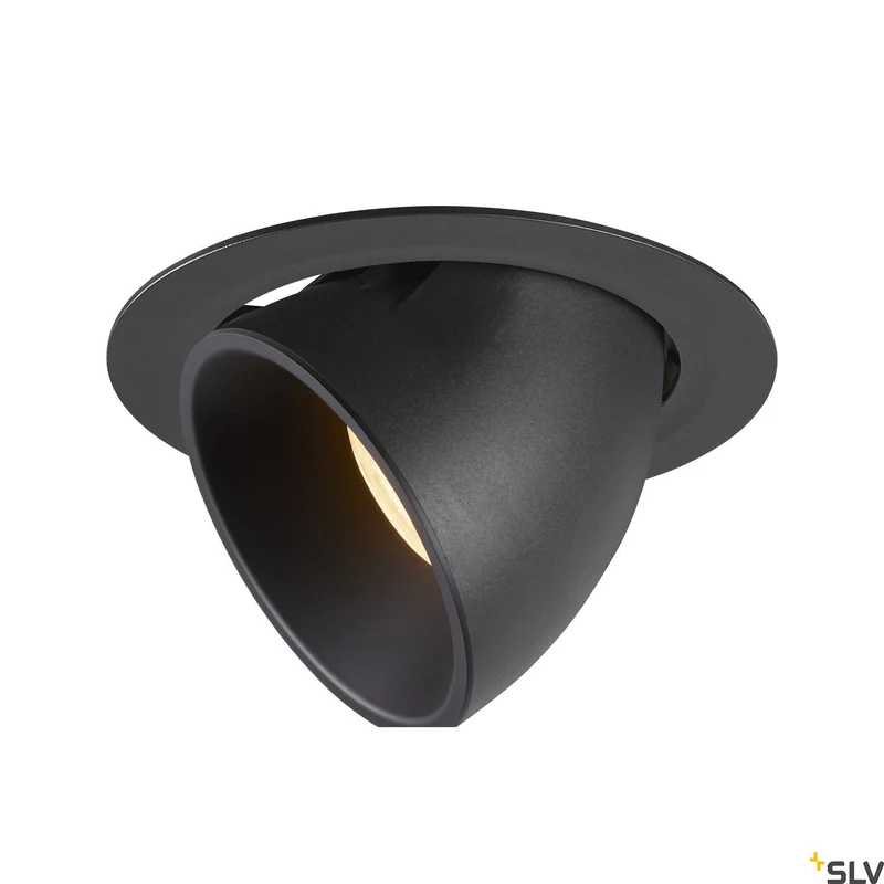 SLV NUMINOS® GIMBLE XL, Deckeneinbauleuchte schwarz 3000K 55°