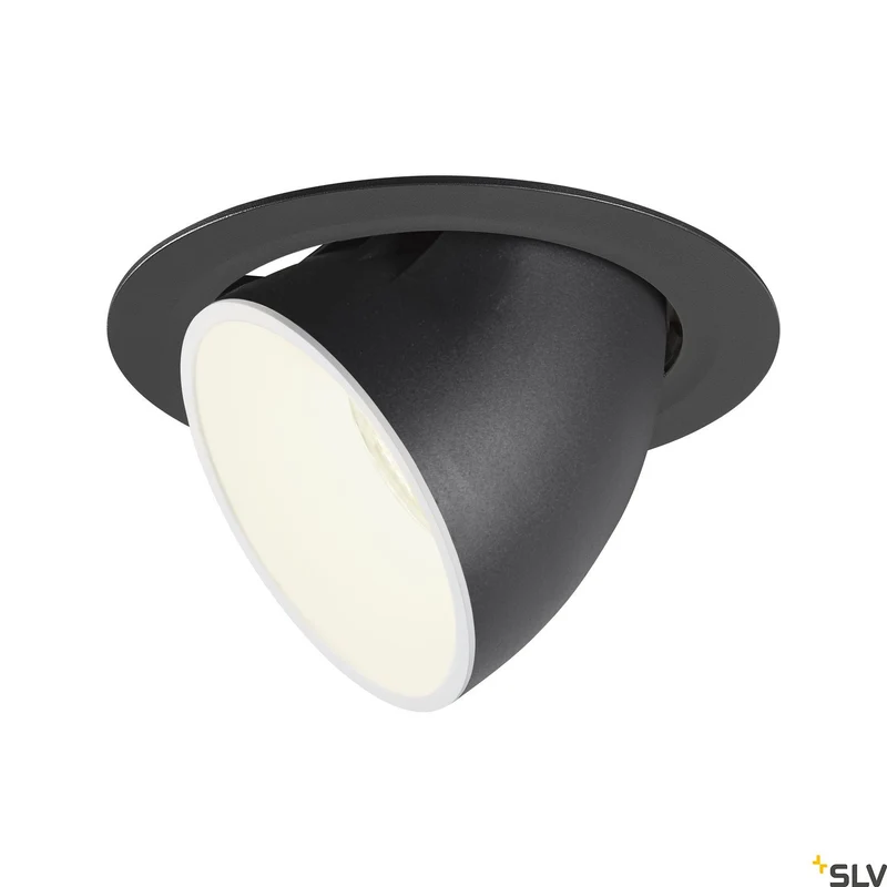 SLV NUMINOS® GIMBLE XL, Deckeneinbauleuchte schwarz / weiß 4000K 40°
