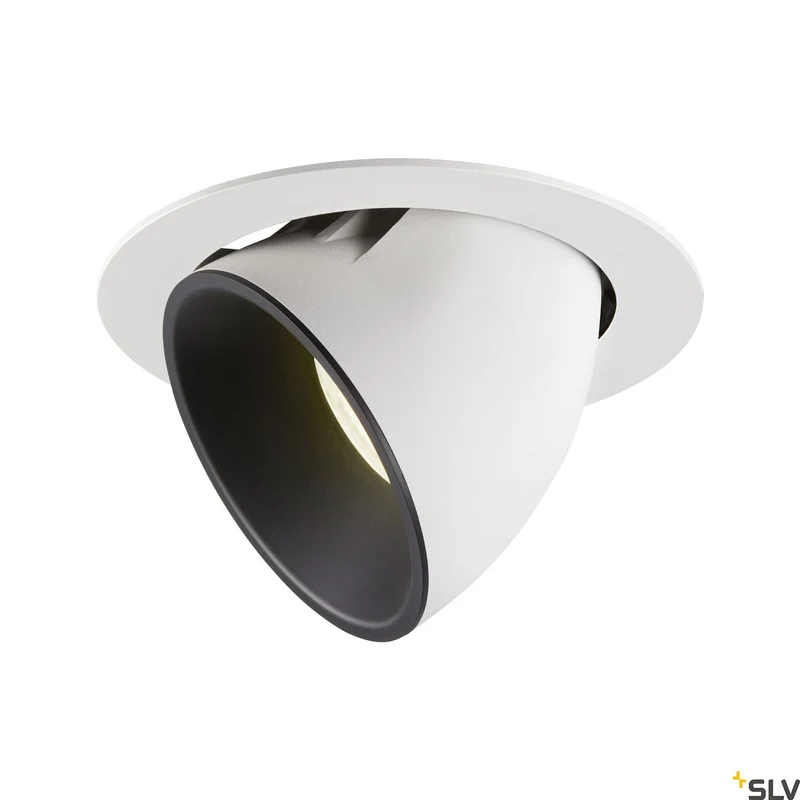SLV NUMINOS® GIMBLE XL, Deckeneinbauleuchte weiß / schwarz 4000K 55°