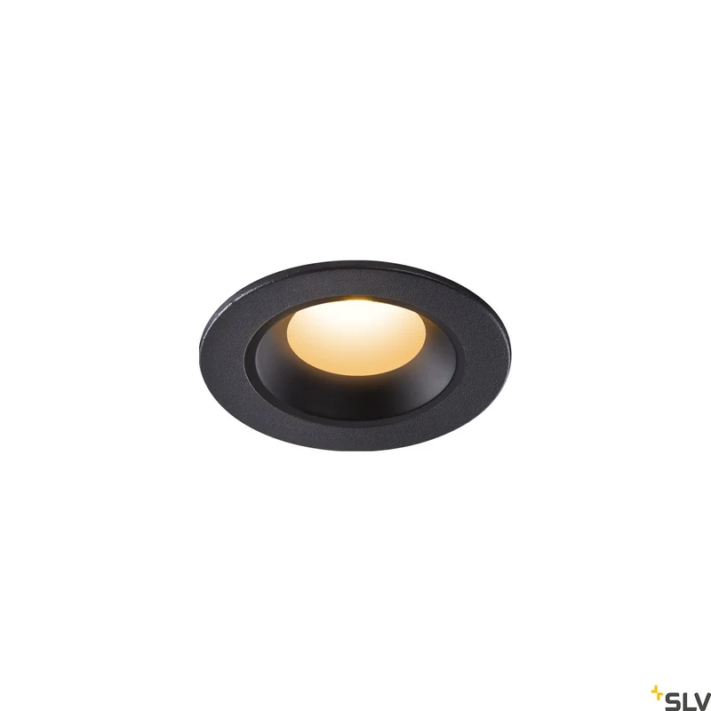 SLV NUMINOS® XS, Deckeneinbauleuchte schwarz 2700K 20°