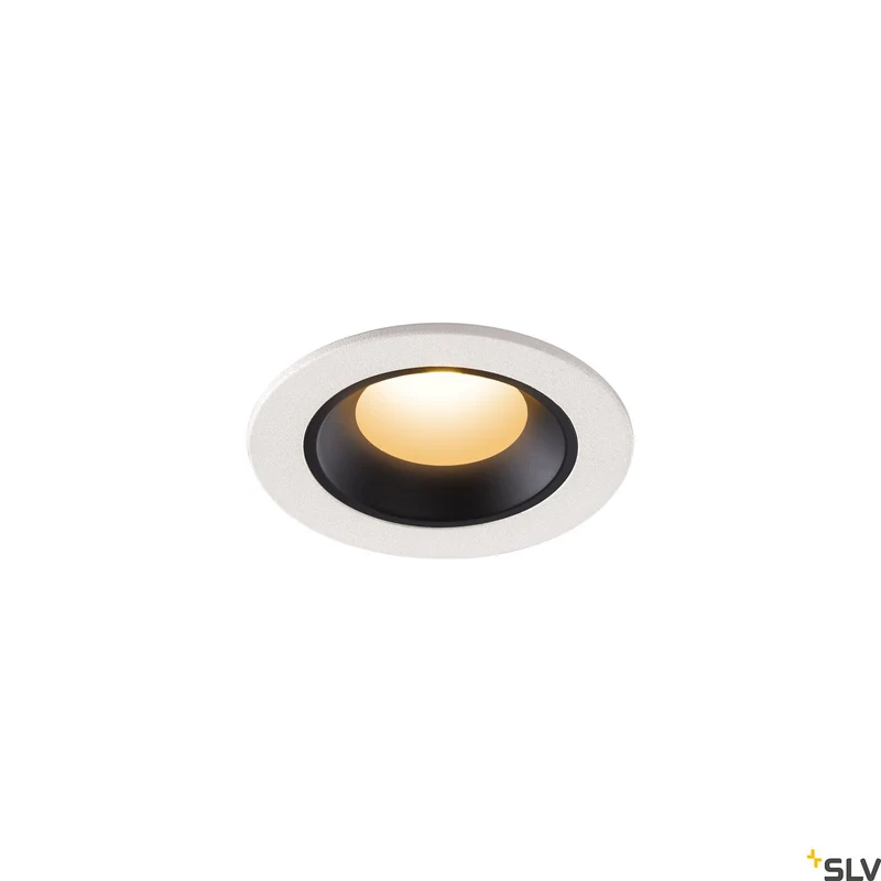 SLV NUMINOS® XS, Deckeneinbauleuchte weiß / schwarz 2700K 40°