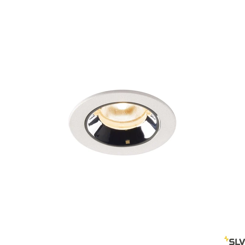 SLV NUMINOS® XS, Deckeneinbauleuchte weiß / chrom 2700K 40°