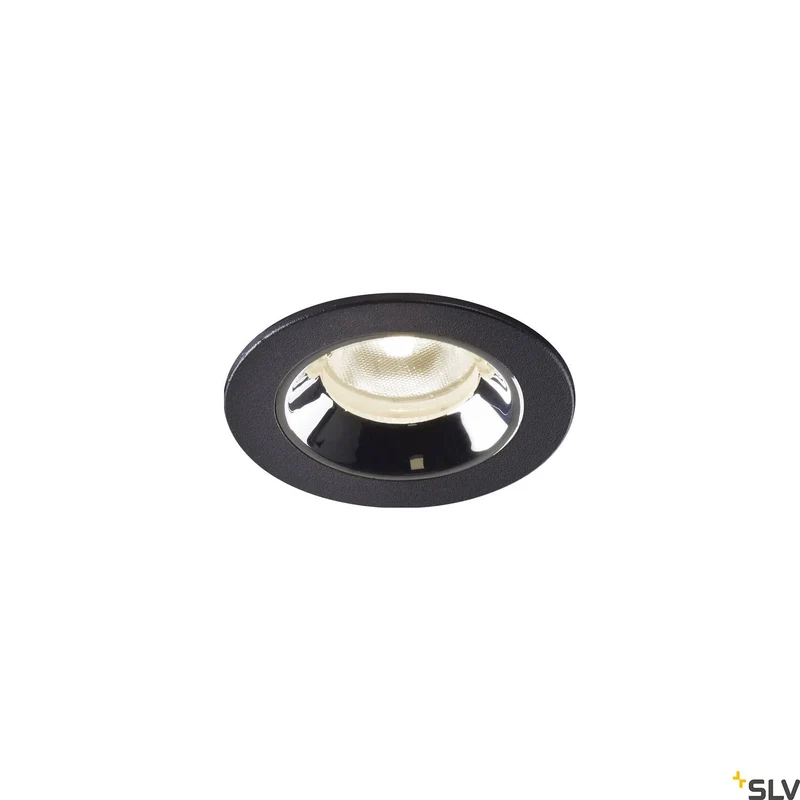 SLV NUMINOS® XS, Deckeneinbauleuchte schwarz / chrom 4000K 20°