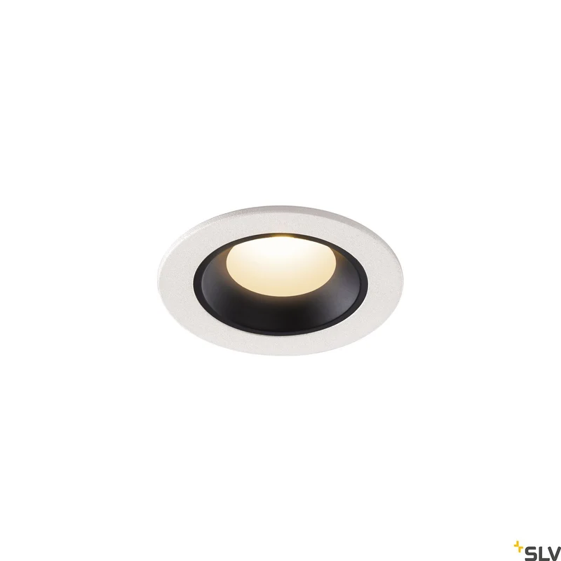 SLV NUMINOS® XS, Deckeneinbauleuchte weiß / schwarz 3000K 20°