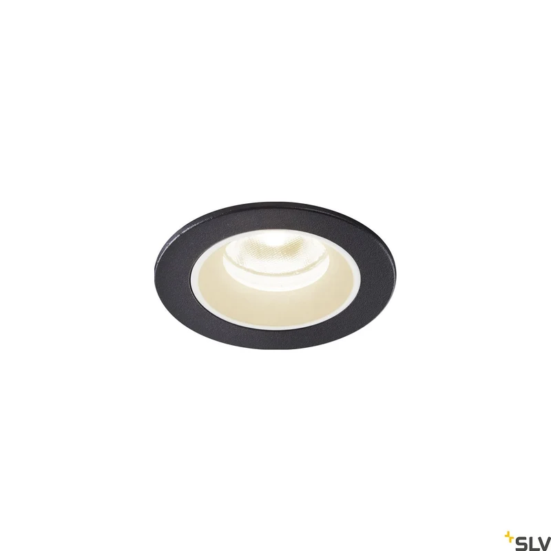 SLV NUMINOS® XS, Deckeneinbauleuchte schwarz / weiß 4000K 40°