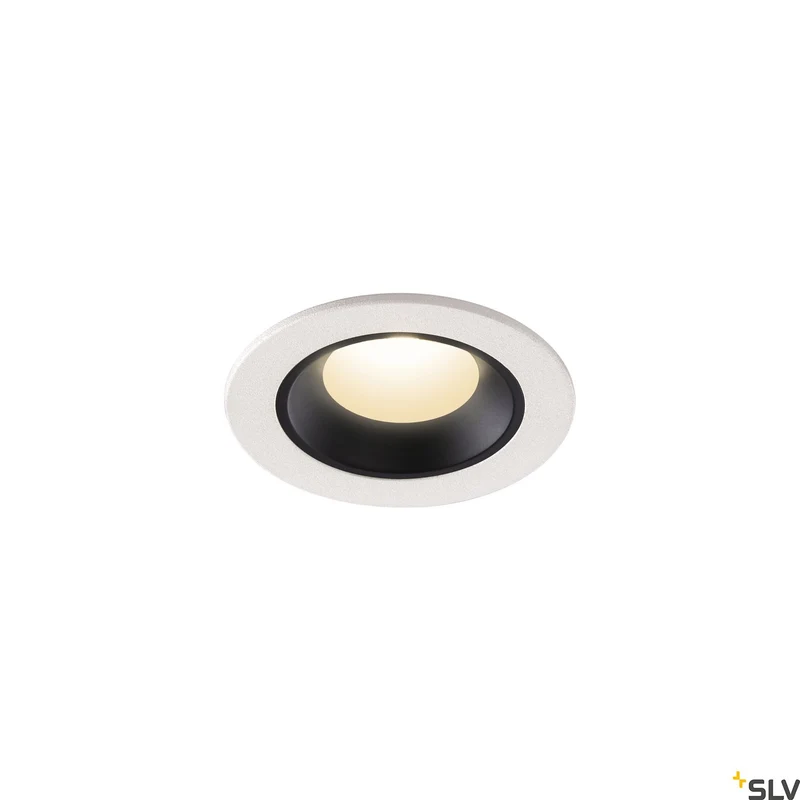 SLV NUMINOS® XS, Deckeneinbauleuchte weiß / schwarz 4000K 20°