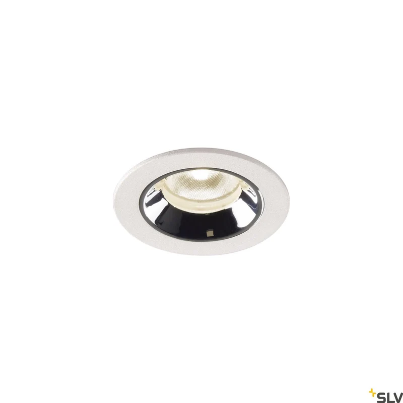 SLV NUMINOS® XS, Deckeneinbauleuchte weiß / chrom 4000K 40°