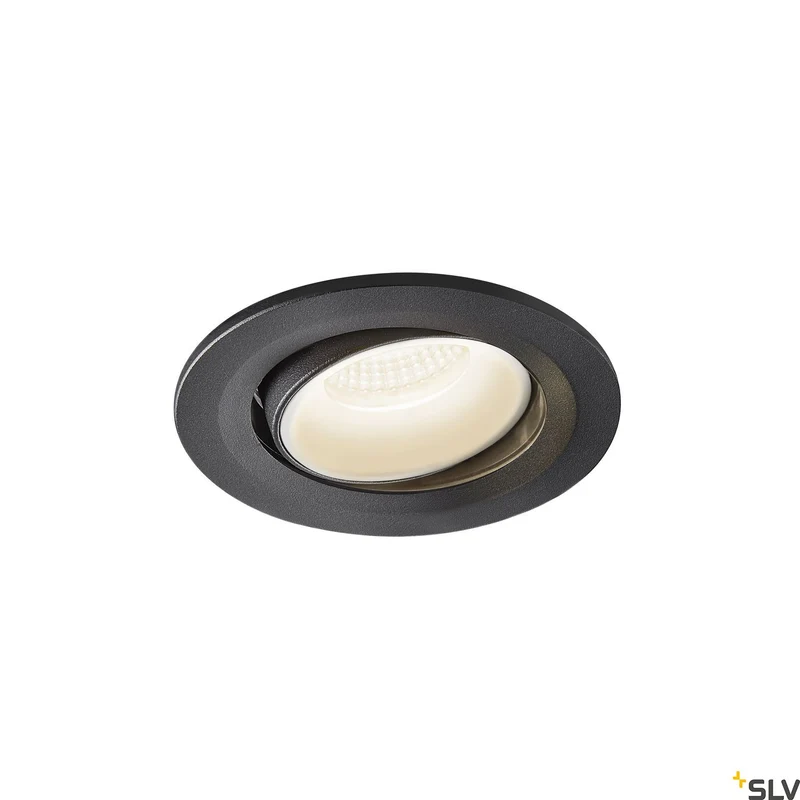 SLV NUMINOS® MOVE S, Deckeneinbauleuchte schwarz / weiß 4000K 20°