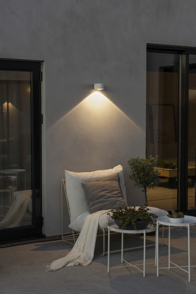 Konstsmide Gala LED Kristall-Linsen-Wandleuchte ab weiss 6W