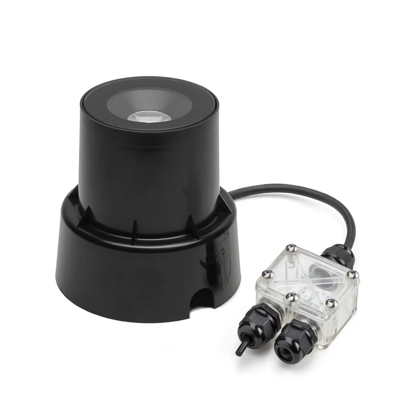 Konstsmide Bodenstr. HP LED 6W schwarze Glasabdeckung