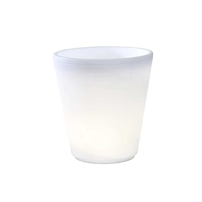 Konstsmide LED Blumenpflanzentopf Assisi groß, weiße LED, 12V