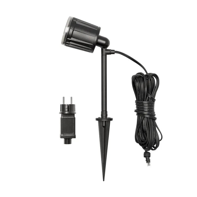 Konstsmide High Power LED Erdspießleuchte 1flg. schwarz lackiertes Aluminium, Kunststoff