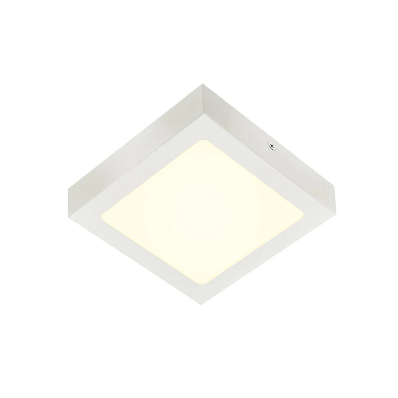 SLV SENSER 18 CW, Indoor LED Wand- und Deckenaufbauleuchte eckig weiß 4000K