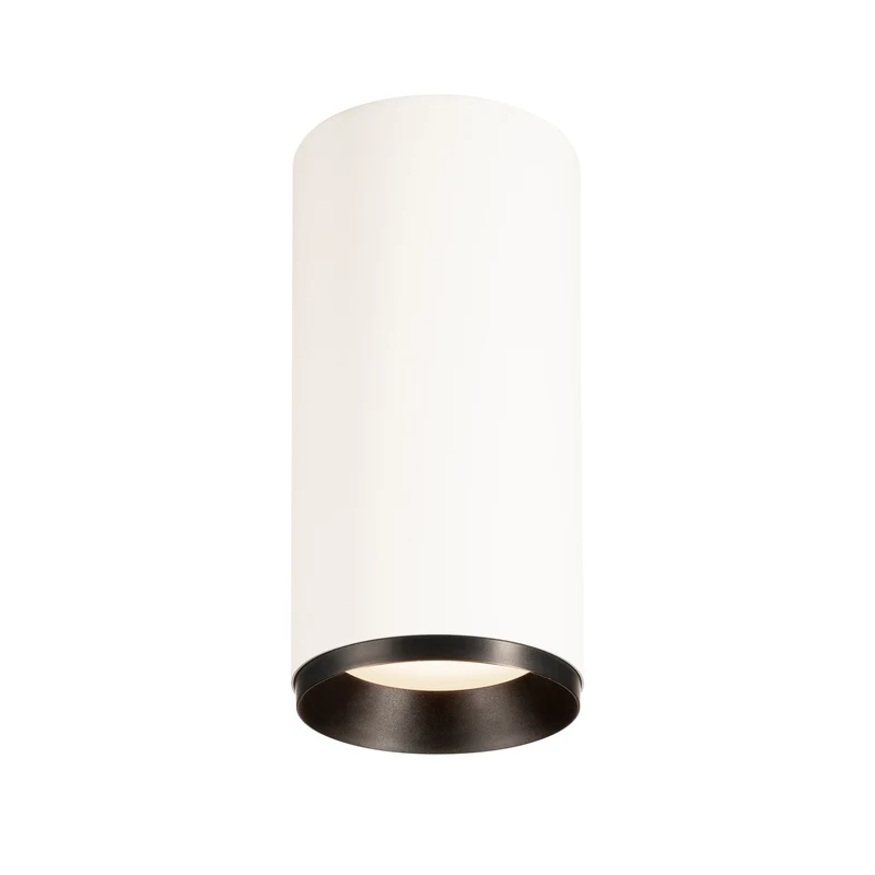 SLV NUMINOS CL DALI L, Indoor LED Deckenaufbauleuchte weiß/schwarz 4000K 24°