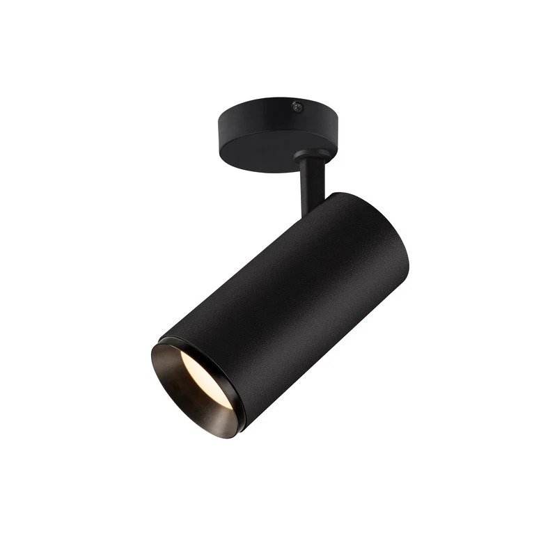 SLV NUMINOS SPOT DALI L, Indoor LED Deckenaufbauleuchte schwarz/schwarz 4000K 60°