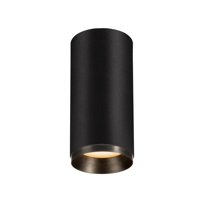 SLV NUMINOS CL DALI M, Indoor LED Deckenaufbauleuchte schwarz/schwarz 3000K 60°