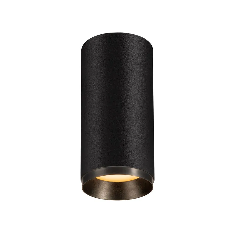 SLV NUMINOS CL DALI M, Indoor LED Deckenaufbauleuchte schwarz/schwarz 2700K 24°