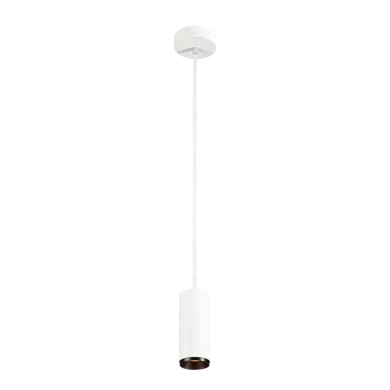SLV NUMINOS PD PHASE S, Indoor LED Pendelleuchte weiß/schwarz 2700K 24°