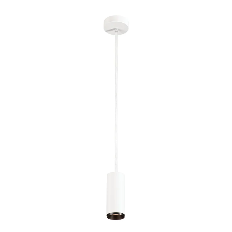 SLV NUMINOS PD DALI S, Indoor LED Pendelleuchte weiß/schwarz 3000K 24°