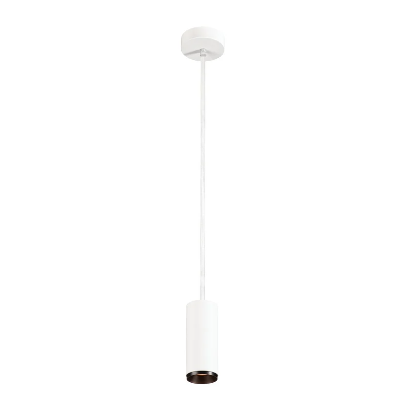 SLV NUMINOS PD DALI S, Indoor LED Pendelleuchte weiß/schwarz 2700K 36°