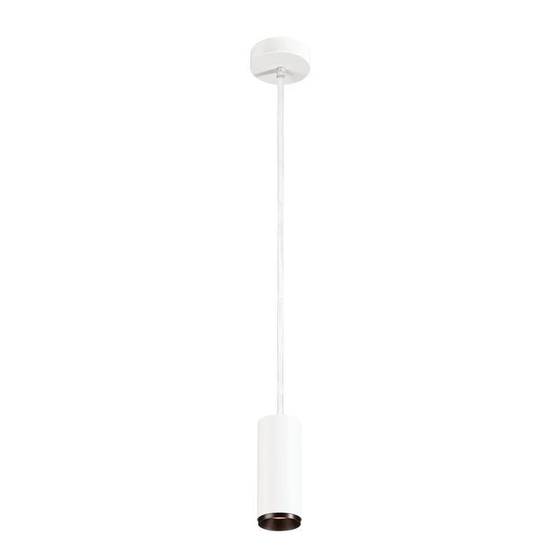 SLV NUMINOS PD DALI S, Indoor LED Pendelleuchte weiß/schwarz 2700K 24°