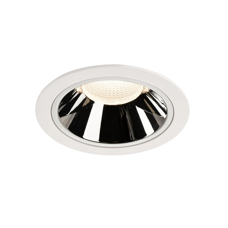 SLV NUMINOS DL XL, Indoor LED Deckeneinbauleuchte weiß/chrom 4000K 40°