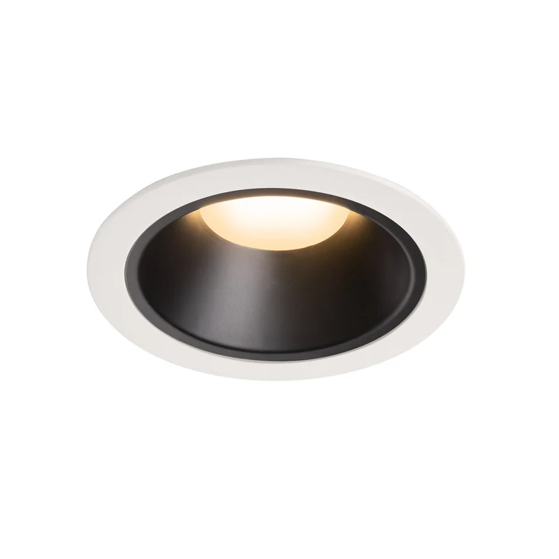 SLV NUMINOS DL XL, Indoor LED Deckeneinbauleuchte weiß/schwarz 3000K 55°