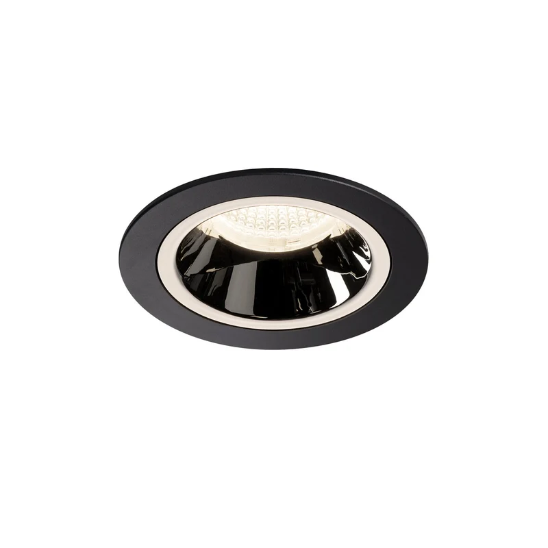 SLV NUMINOS DL M, Indoor LED Deckeneinbauleuchte schwarz/chrom 4000K 20°