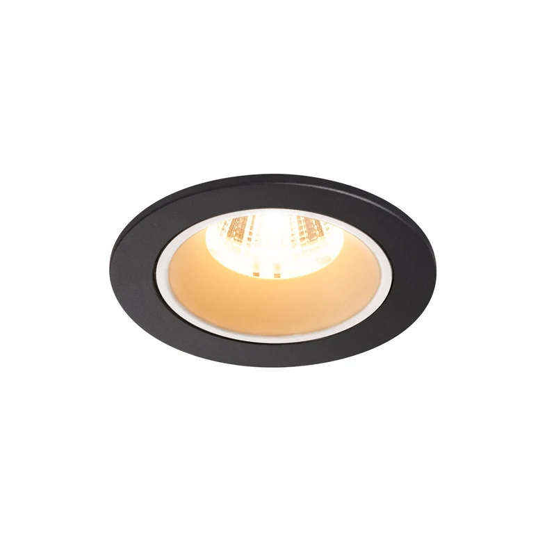 SLV NUMINOS DL S, Indoor LED Deckeneinbauleuchte schwarz/weiß 3000K 55°