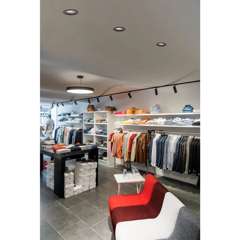 SLV NUMINOS DL L, Indoor LED Deckeneinbauleuchte schwarz/schwarz 3000K 40° kardanisch dreh- und schwenkbar
