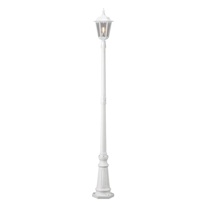 Konstsmide Stehleuchte Firenze, weiss matt, 1.flg., klares Glas