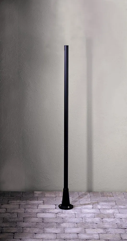 Konstsmide Pfahl Pegasus, schwarz matt, Aluminium