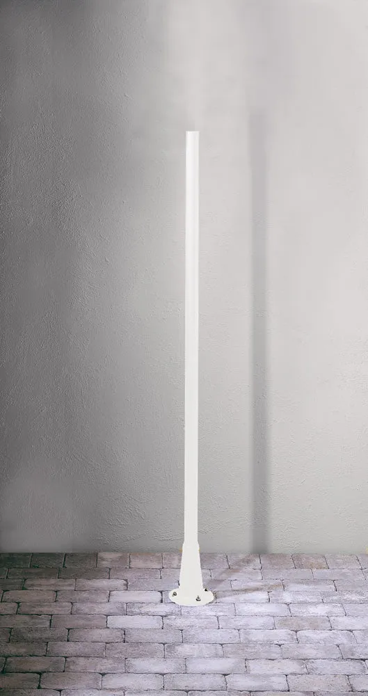 Konstsmide Pfahl Pegasus, weiss matt, Aluminium