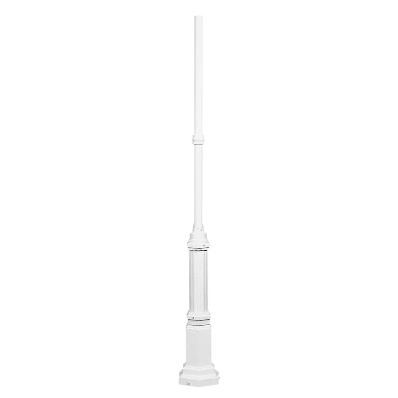 Konstsmide Pfahl Hercules, weiss matt, Aluminium