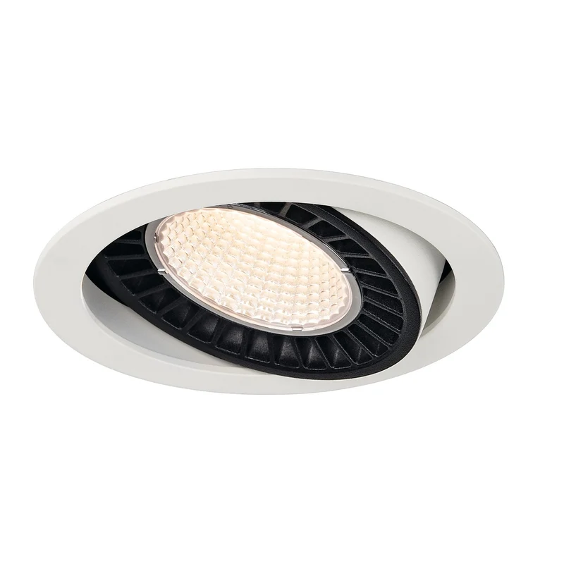 SLV SUPROS Indoor LED Deckeneinbauleuchte weiß rund 3000K 60° CRI90 2600lm
