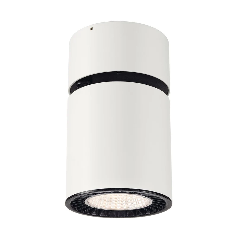 SLV SUPROS MOVE CL Indoor LED Deckenaufbauleuchte, rund, weiß, 3000K, 60° Reflektor, CRI90, 2600lm