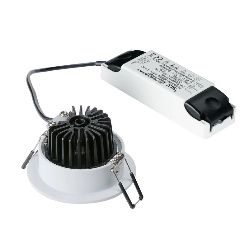 SLV NEW TRIA 68 I CS Indoor LED Deckeneinbauleuchte weiß 2700K rund