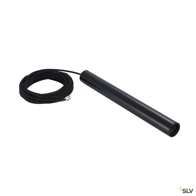 SLV FITU PD E27 Indoor Pendelleuchte schwarz 5m Kabel mit offenem Kabelende