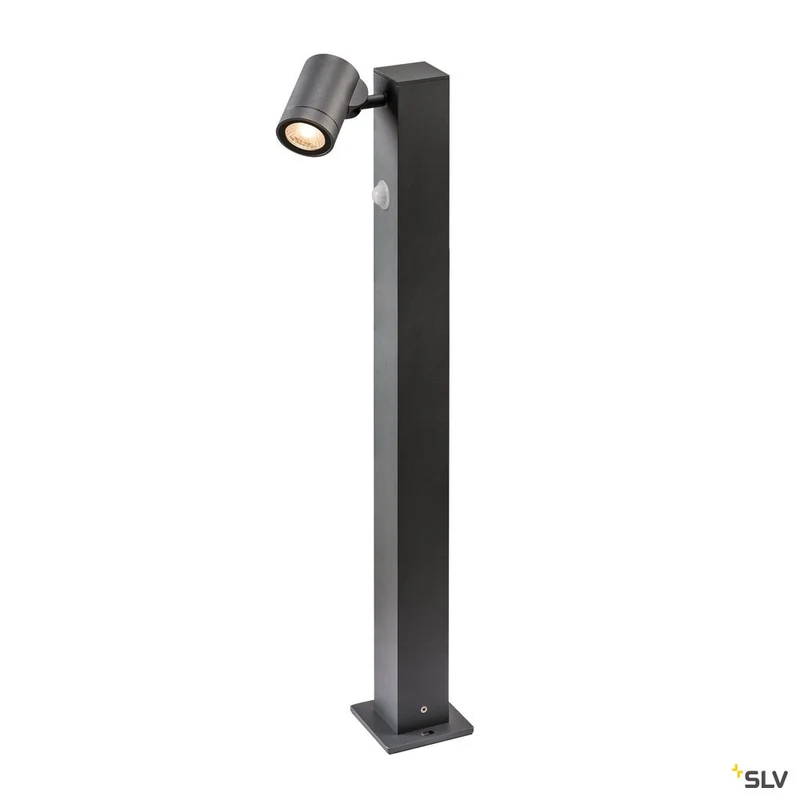 SLV HELIA I Sensor FL Outdoor LED Stehleuchte mit Bewegungsmelder anthrazit 3000K IP55