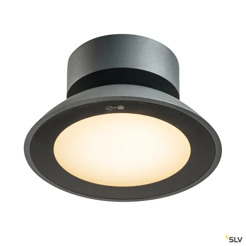 SLV MALU CL, LED Outdoor Deckenaufbauleuchte, anthrazit, IP44, 3000K