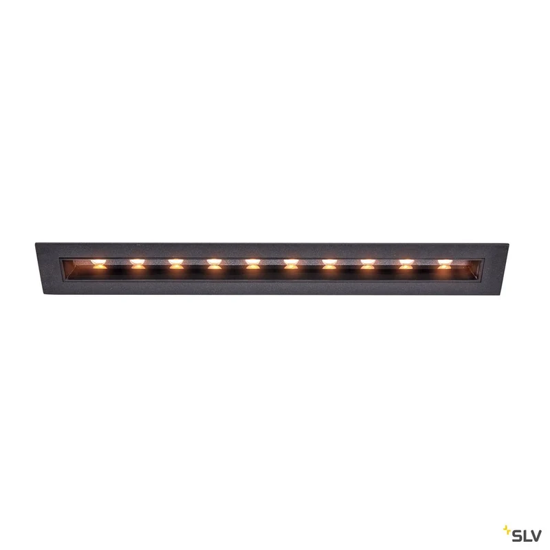 SLV MILANDO DL, LED Indoor Deckeneinbauleuchte, schwarz, 3000K, 1700lm