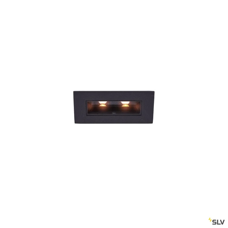SLV MILANDO DL, LED Indoor Deckeneinbauleuchte, schwarz, 3000K, 330lm