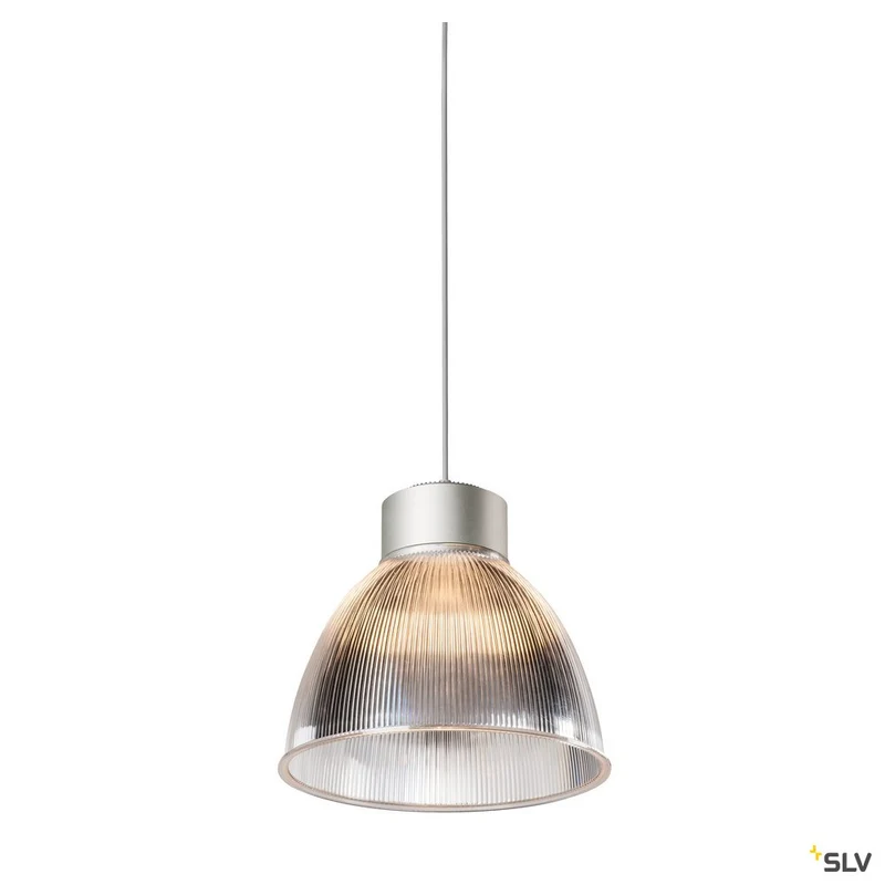 SLV PARA DOME E27, PD, Indoor Pendelleuchte, silber, max. 150W