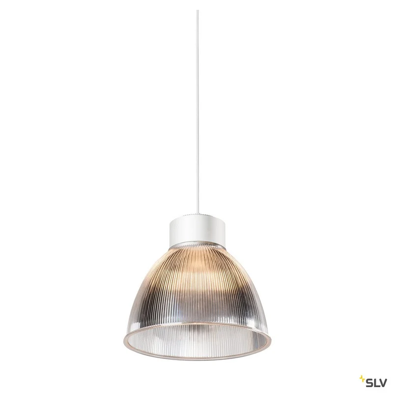 SLV PARA DOME E27, PD, Indoor Pendelleuchte, weiß, max. 150W