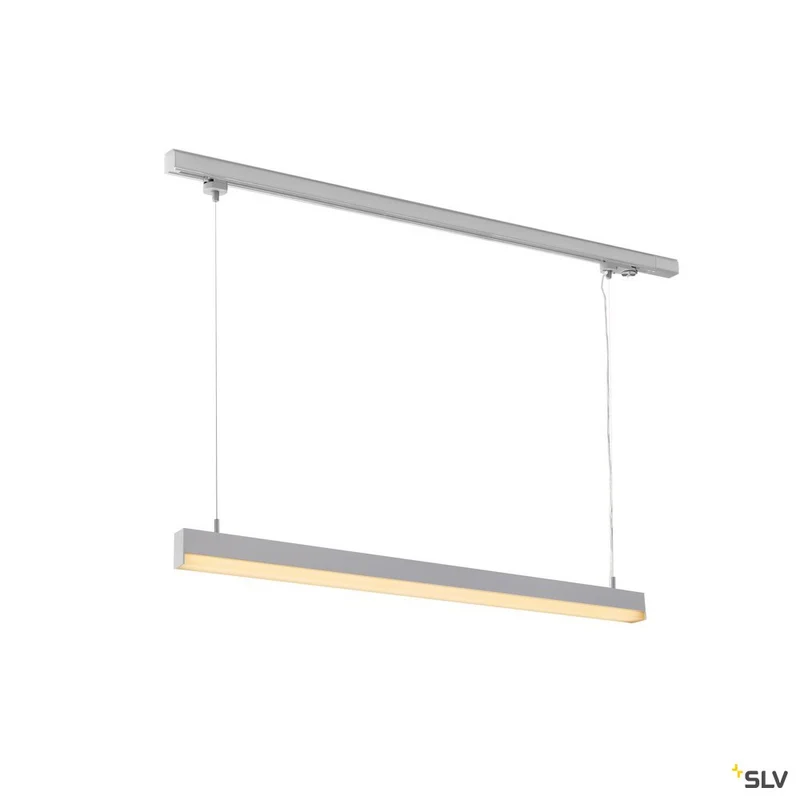 SLV SIGHT TRACK , silbergrau, 3000K, 40W, inkl. 3P.-Adapter