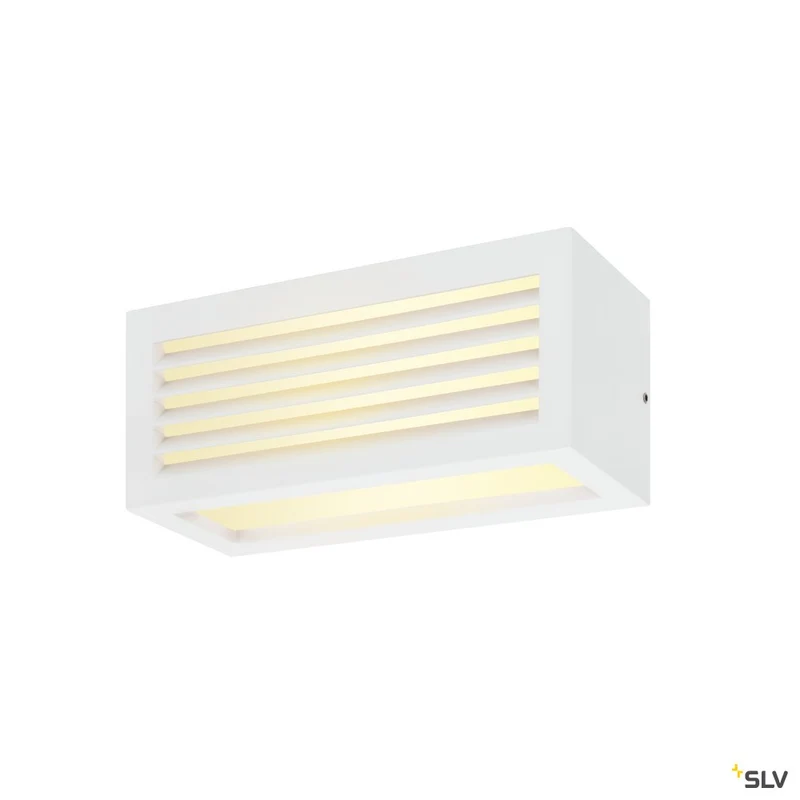 SLV BOX_L, LED Outdoor Wand- und Deckenaufbauleuchte, weiß, IP44, 3000K, 19W