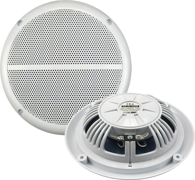 wasserfeste Außen-Lautsprecher "CT-65SL" SlimDesign 6,5", 100W, 80Hz-20KHz, PAAR