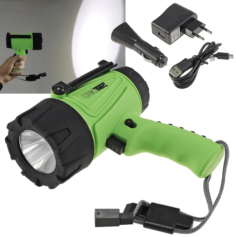 LED Akku-Handstrahler "AHS 5 Spot" 5W, 330lm, 7000K / weiß, IP54